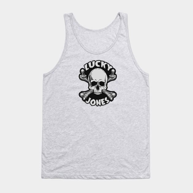 Lucky Jones Skull for Light Colored Shirts Tank Top by ShredBeard